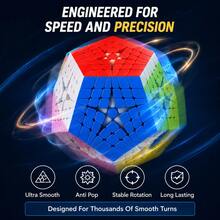 sengso Megaminx 2x2 3x3 4x4 5x5 6x6 Speed Cube, Puzzle Cube Dodecahedron Tanpa Stiker, Teka-Teki Otak Tingkat Kesulitan Tinggi untuk Dewasa & Remaja Pecinta Cube - MultiWarna - View 6