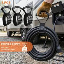 1/(2pcs-Set)45.36kg Load Capacity. Garden Hose Bracket Hook, Movable Cable Organizer Strap. 22-Inch Heavy Duty Nylon Adjustable Extension Cord Organizer With Handle And Buckle, For Garage Tool Organization And Garden Hose Storage - Multicolor - View 7