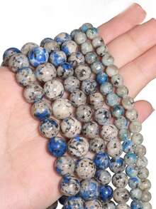 1 Strand 4/6/8/10mm Multicolor Natural Stone Beads Tourmaline Tiger Eye Agates Shell Loose Spacer Beads For Jewelry Making DIY Bracelets Accessories - Multicolor - View 22