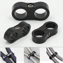 通用 AN4 AN6 AN8 AN10 鋁合金油管/燃油管/水管分流器夾具管路分隔套件 - A - 查看 3