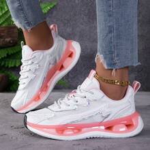2026 Summer New Fashion Comfortable Soft Sole Sports Shoes Breathable Popcorn Sole Mesh Running Shoes For Women - White - View 4