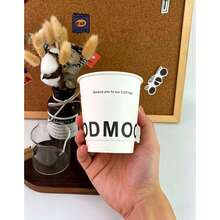 50/40/30/250/20/10/5[330ml] White Odmood Double Wall Coffee Paper Cups, Suitable For Home Gatherings, Business Receptions, Halloween Parties - Multicolor - View 2