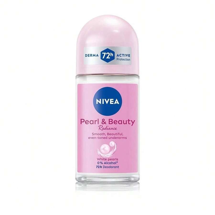 NIVEA 妮維亞珍珠美肌止汗滾珠 50ml | 持久清新、肌膚光滑 | 48小時異味防護 | 含珍珠精華溫和配方，無酒精 - Pearl & Beauty - 50ml - 查看 1