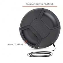 ABS Material Camera Lens Protector Cap, Universal Lens Front Cover For Mirrorless Cameras, Prevents Lens Scratches And Fingerprints, Practical Photography Protection Accessory. Available Sizes: 40.5mm/49mm/52mm/55mm/58mm/62mm/67mm/72mm/77mm/82mm - View 6