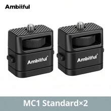 Ambitful MC1 Universal Quick Release Plate Adapter, 1/4" gängad snabbväxlande monteringsbas för kamera, videolampa, selfiepinne och innehållsskapande - Visa 11