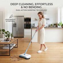 Hand Push Sweeper Broom And Dustpan Set, Manual Floor Vacuum Cleaner, All-In-One Labor-Saving Household Sweeping Tool For Home Kitchen Office Indoor Floor Cleaning - A - View 5