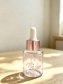 Frasco Conta-gotas de Vidro Transparente com Estampa de Laço Rosa - Frasco Dispensador de Óleo Essencial, Frasco Vazio Portátil para Viagem; Adequado para Viagem, Férias, Decoração Doméstica (Sala de Estar, Quarto, Banheiro) e Diversas Ocasiões (Casamento, Festa, Aniversário); Perfeito como Presente para Mulheres, Pais e Amigos; Combina Praticidade e Diversão. - Multicolorido - Visão 7