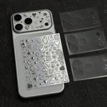 3片裝相機鏡頭保護膜+貼紙，透明磨砂風，柔軟防刮底座鏡頭保護膜，適用於 iPhone 17 Pro Max/17 Pro - 彩色 - 查看 1