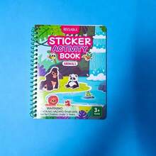 1pc Reusable Sticker Activity Book Set, Travel-Friendly Sticker Game Book, Multi-Scene Themed Travel Sticker Activity Book With Reusable Stickers, Fun Scene Game Book Collection - Multicolor - View 12