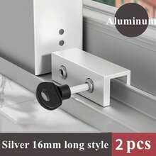 Upgraded Sliding Window Lock With Key, Adjustable Window Stop, Heavy-Duty Aluminum Alloy Sliding Door Safety Frame Stop, Suitable For Home, Office, Child And Pet Safety. - A - View 6