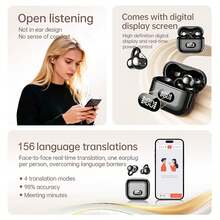 AI Real-Time Translation Earbuds, 156 Languages Translation Earbuds, Wireless Translation Earbuds, Bluetooth Earbuds, Suitable For Travel, Business Meetings, Learning - View 5