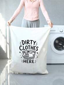 Large Capacity Drawstring Laundry Bag (Multiple Patterns) - Durable And Sturdy, Suitable For Travel, Dorm, School And Home Storage. Extra Large Washing Machine Pattern Laundry Bag, Reinforced Drawstring Design, Machine Washable, Ideal For Travel Clothing Storage, Closet Organization And Bedroom Storage. - Multicolor - View 18