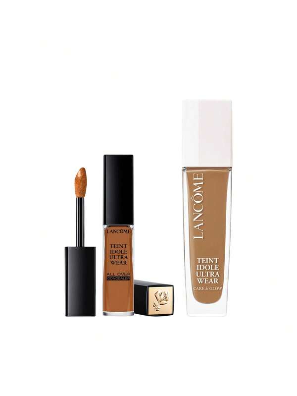 Lancôme [حزمة] خافي عيوب Teint Idôle Ultra Wear All Over 11 Muscade 13 مل + كريم أساس سيروم Teint Idôle Ultra Wear Care & Glow 455W 30 مل