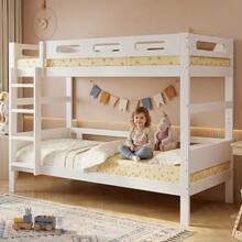 Wooden Bed, Bunk Bed, Kids' Bed, Simple Design - 白色 - 查看 4