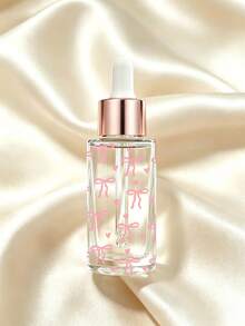 Frasco Conta-gotas de Vidro Transparente com Estampa de Laço Rosa - Frasco Dispensador de Óleo Essencial, Frasco Vazio Portátil para Viagem; Adequado para Viagem, Férias, Decoração Doméstica (Sala de Estar, Quarto, Banheiro) e Diversas Ocasiões (Casamento, Festa, Aniversário); Perfeito como Presente para Mulheres, Pais e Amigos; Combina Praticidade e Diversão. - Multicolorido - Visão 4