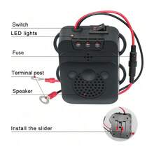 SEAGO Car Ultrasonic Rat Repeller, Engine Bay Rodent Deterrent Device, Strong Flashing Light Rat Repellent, Battery-Powered Anti-Rodent Equipment For Car Interior - Multicolor - View 9