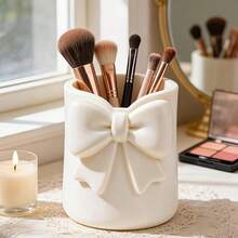 1pc Bow-Shaped Desktop Storage Holder, 3D Pen Holder, Makeup Brush Storage Rack, Lip Gloss And Eyebrow Pencil Makeup Brush Storage Box, Lipstick And Eyebrow Pencil Storage Box, Multi-Functional Desktop Storage, Novel Design - Style a - View 6