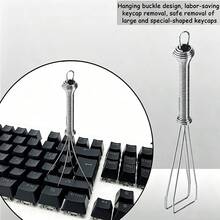 2合1鍵帽拔蓋器 鋼絲金屬軸體拔蓋器 機械鍵盤鍵帽拆卸更換清潔工具 清潔配件 - A - 查看 1