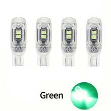 4入組 T10 LED W5W 超亮 350LM 塑膠保護 SMD 燈，適用汽車內飾閱讀燈、車門燈與牌照燈照明，DC12V 白色通用款 - 2835 - 查看 11