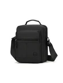 1pc Solid Color Casual Fashion Backpack Nylon Fabric Zipper Closure Minimalist Men's One Shoulder Crossbody Handbag Suitable For Daily Commute Work Business Meetings - Multicolor - View 5