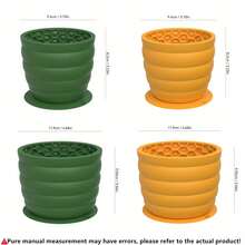Dog Silicone Slow Feeder Licking Bowl, Dog Bowl, Pet Supplies, Bottom With Suction Cup Anti-Slip Dog Feeding, Prevents Bloating, Prevents Choking, Healthy Design Dog Bowl, Suitable For Small And Medium Dog Breeds - High Capacity - View 7