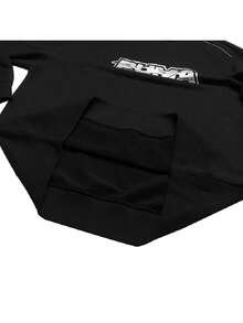 Puma Men's/Women's Sweatshirt/Pullover RACE-AHEAD-CREW-TERRY Comfortable Minimalist Casual Everyday Sweatshirt 636033-01 - Black - View 4