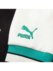 PUMA TEAM JP 男款與女款軟針織輕量舒適休閒運動通勤飛行夾克 625797-01 - 黑色 - 查看 6