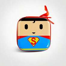 Warner Bros 1pc Batman Superman Cartoon Coin Purse, Short Wallet, Creative Square Storage Box, Card Holder, Hanging Bag, Coin & Card Holder, Data Cable Accessory, Key Holder, Cute Academic Style Earphone, Multi-Functional Digital ID Storage Bag, Hobby Collection Display & Storage, Party Favor, Party Accessory, Perfect Halloween, Christmas, Birthday, Holiday Party, Graduation Party Gift For Best Friend - Multicolor - View 12