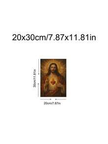 1pc Christian Wall Art, Sacred Heart Of Jesus Print, Religious Art, Catholic Home Decor Poster, Gift, Suitable For Bedroom, Living Room, Kitchen, Apartment, Wall Art, Wall Decor, Home Decor, Room Decor, Canvas Wall Art, Poster, Optional Frame - 1PCS - View 17