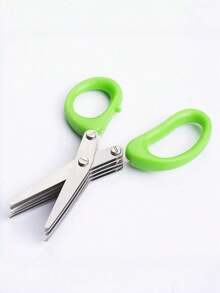 Multifunctional Stainless Steel 3/5 Layer Kitchen Scissors, Chili Pepper Shredder, Scallion Slicer, Seaweed Slicer, Cooking Tool - Multicolor - View 8
