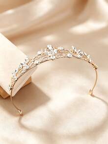 1件時尚精緻合金皇冠髮飾，適合女性婚禮派對 - 44008 - 查看 4