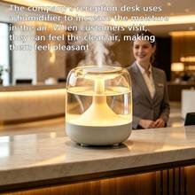 USB Powered Mini Humidifier, Small Home Large Capacity Mist Aromatherapy Diffuser, High Mist Output Humidifier, Top Fill, Suitable For Bedroom, Baby Room, Small Living Room, Plant Moisturizing, With 7-Color Light, Quiet Operation - Mist - View 5