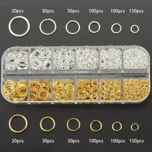 900pcs/Box DIY Jewelry Connector Rings, Includes Various Sizes Of Open Rings, Closed Rings, Overlap Rings, High-Low Rings, Single Rings, Open Rings, Connector Rings, Flat Rings, Round Open Rings, Pendant Rings, Jewelry Rings, O-Shaped Rings Compatible With Lobster Clasps, Suitable For DIY Jewelry Making, Beading, Rope Connection, Bag And Keychain Accessories. - Jump Ring - View 10