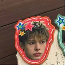 Cor/Tis Idol Fan Merchandise Cute Kawaii Hair Accessories Bangs Stickers Idol Support Fan Gift - Multicolor - View 13