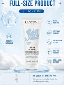 Lancôme 蘭蔻 Clarifying 柔和潔顏乳，125ml 正裝，50ml 試用裝，豐富泡沫，保濕不緊繃，溫和配方，適合中性至混合性肌膚 - 蘭蔻清瑩柔膚潔面乳(藍色) - 查看 5