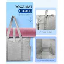 Tote Bag For Women 26L Capacity Travel Purses Work Bag Small Zipper Tote Bag For Travel Nurse Gym Teacher - Grey - View 6