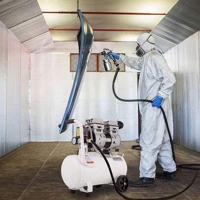Compresor de aire de 5.5 galones, compresor de aire portátil de 1 HP, compresor de aire sin aceite con tanque de acero de 750W, compresor de aire tipo pancake de 115 PSI, compresor ultra silencioso para reparaciones en el hogar, inflado de neumáticos