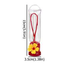 1 pieza Alimentador mini para colibríes con alambres colgantes, alimentador transparente para colibríes de exterior - Unitalla - Ver 5