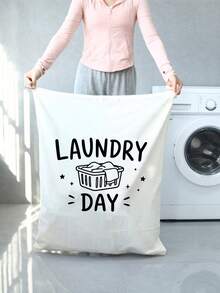 Large Capacity Drawstring Laundry Bag (Multiple Patterns) - Durable And Sturdy, Suitable For Travel, Dorm, School And Home Storage. Extra Large Washing Machine Pattern Laundry Bag, Reinforced Drawstring Design, Machine Washable, Ideal For Travel Clothing Storage, Closet Organization And Bedroom Storage. - Multicolor - View 13
