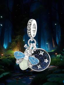 1件925纯银星星萤火虫串珠吊坠，适合女士手链/手镯DIY饰品制作及日常装饰 - 螢火蟲 - 查看 6