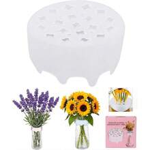 Silicone Floral Arrangement Grid, Flexible Flower Stem Holder, Floral Grid, Silicone Vase Grid, Floral Arrangement Holder, Reusable Silicone Floral Arrangement Grid, Suitable For DIY - A - View 8
