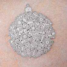 1pc Christmas Snowflake Ball Greeting Card Letter Frame Cutting Die, Suitable For Handmade Scrapbooking Supplies - Snowflake - View 4