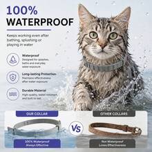 2pcs Adjustable Medium Pet Flea And Tick Collar, Natural Ingredients Mosquito Repellent, Waterproof, Wearable For 1 Week, 8 Months Protection, Suitable For Dogs, Cats And Small To Medium-Large Pets, Pet Supplies - Multicolor - View 8