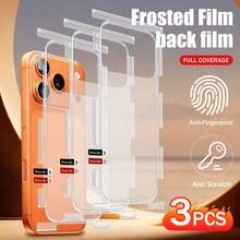 Full Coverage Matte Screen Protector, Soft Hydrogel Material, Self-Healing Function, Ultra-Thin Bubble-Free. Includes Side And Back Protection Film, Suitable For Phone 18 Pro Max/ Phone 18 PrO/Phone 17 Pro Max/17 Air/17 Pro Back. Comes With Installation Tools. - 3pcs/Pack - Clear - View 8