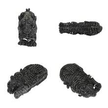 Women Cute Tiger Shaped Evening Clutch Sparkling Rhinestones Handbag Prom Party Purse - 黑色 - 查看 6
