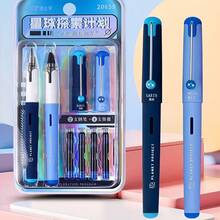 6pcs/Set Erasable Fountain Pen Set (2 Pens + 4 Ink Cartridges), Starry Sky Series, Comfortable Grip, Ideal Gift For Beginners, School Supplies - Sets - View 10