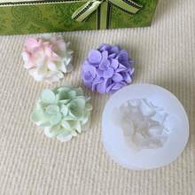 1pc Hydrangea Clay Mold 3D Flower Candle Mold Clay Plaster Molds For DIY Home Table Ornament Molds, Suitable For Handmade Home Decoration, Wedding Crafts And Holiday Gifts (Valentine'S Day, Mother'S Day, Birthday, Christmas - Transparent - View 7