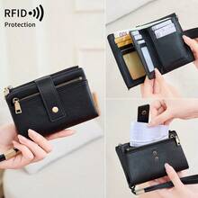 RFID Blocking Women Wallet Pu Leather Large Capacity Hasp Zipper Credit Card Holder Wallets Purse For Female,Women's Wallet - Multicolor - View 8