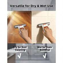 Rubber Cotton Mop, Hands-Free Slouchy Mop, Strong Water Absorption, One-Wipe Clean, Wet And Dry Use, Single-Hand Operation, Foldable Storage, Suitable For Home Kitchen/Bathroom/Glass Cleaning And Other Scenarios - Mini Mop - View 8