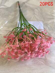 1/10/60/150/180朵人造滿天星花束，仿真滿天星植物，人造滿天星花，人造滿天星花束，婚禮新娘花束用人造滿天星花，居家手工裝飾，桌面裝飾，花瓶插花，DIY花卉裝飾，婚禮節日，室內裝飾，情人節，生日禮物，畢業禮物，花園裝飾，戶外植物，假花 - 粉色 - 查看 16
